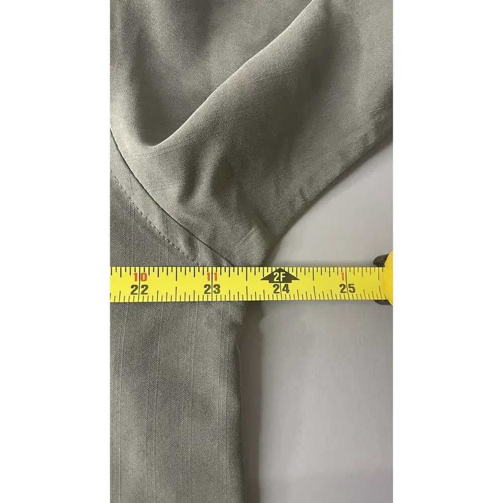 Bamboo Cay Hawaiian Bowling Embroidered Short Sleeve Button Up Shirt Green M - Picture 10 of 12